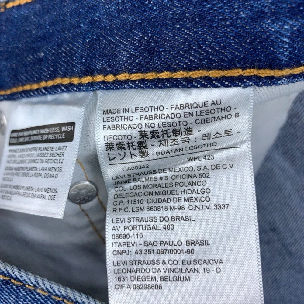 Levis 560 Jeans Men's 42x32 Blue Denim Loose Fit Comfort Wide Leg Baggy NWT